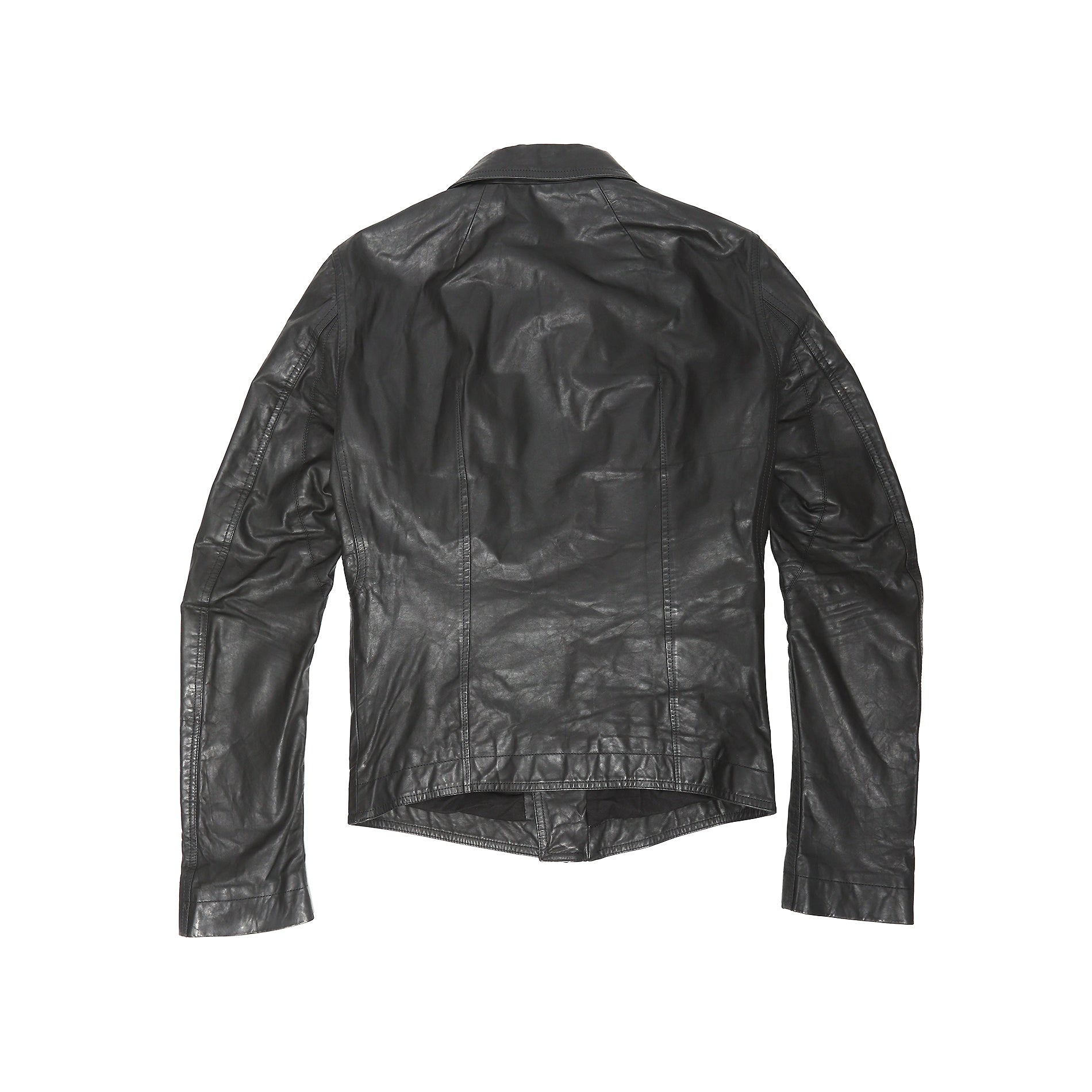 Rick Owens SS16 Washed Calf Multi-Zip Leather Jacket - Ākaibu Store