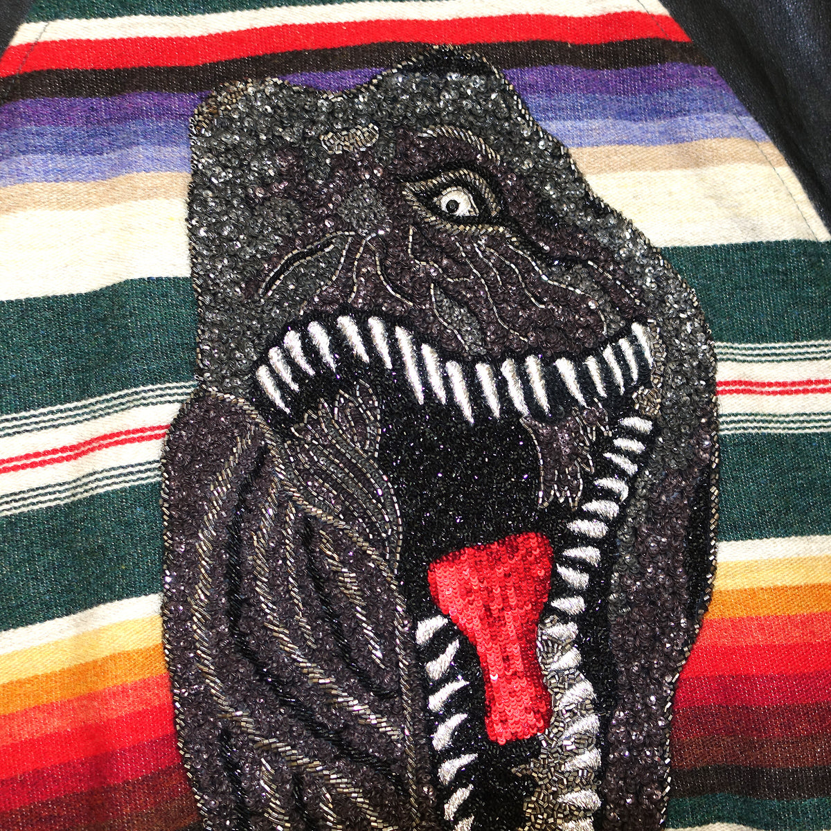 Saint Laurent Paris SS16 Mexican T-Rex Teddy Jacket