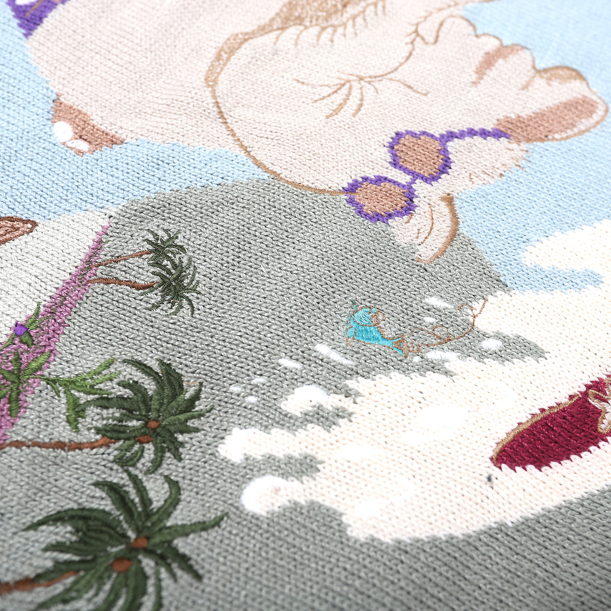 Loewe Vintage Aloah Elephant Intarsie Knit Sweater