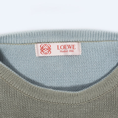 Loewe Vintage Aloah Elephant Intarsie Knit Sweater