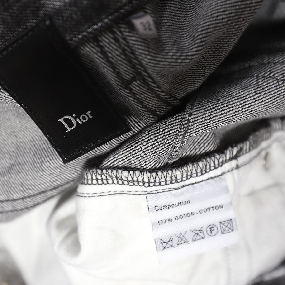 Dior Homme AW06 Radioactive Silver Denim