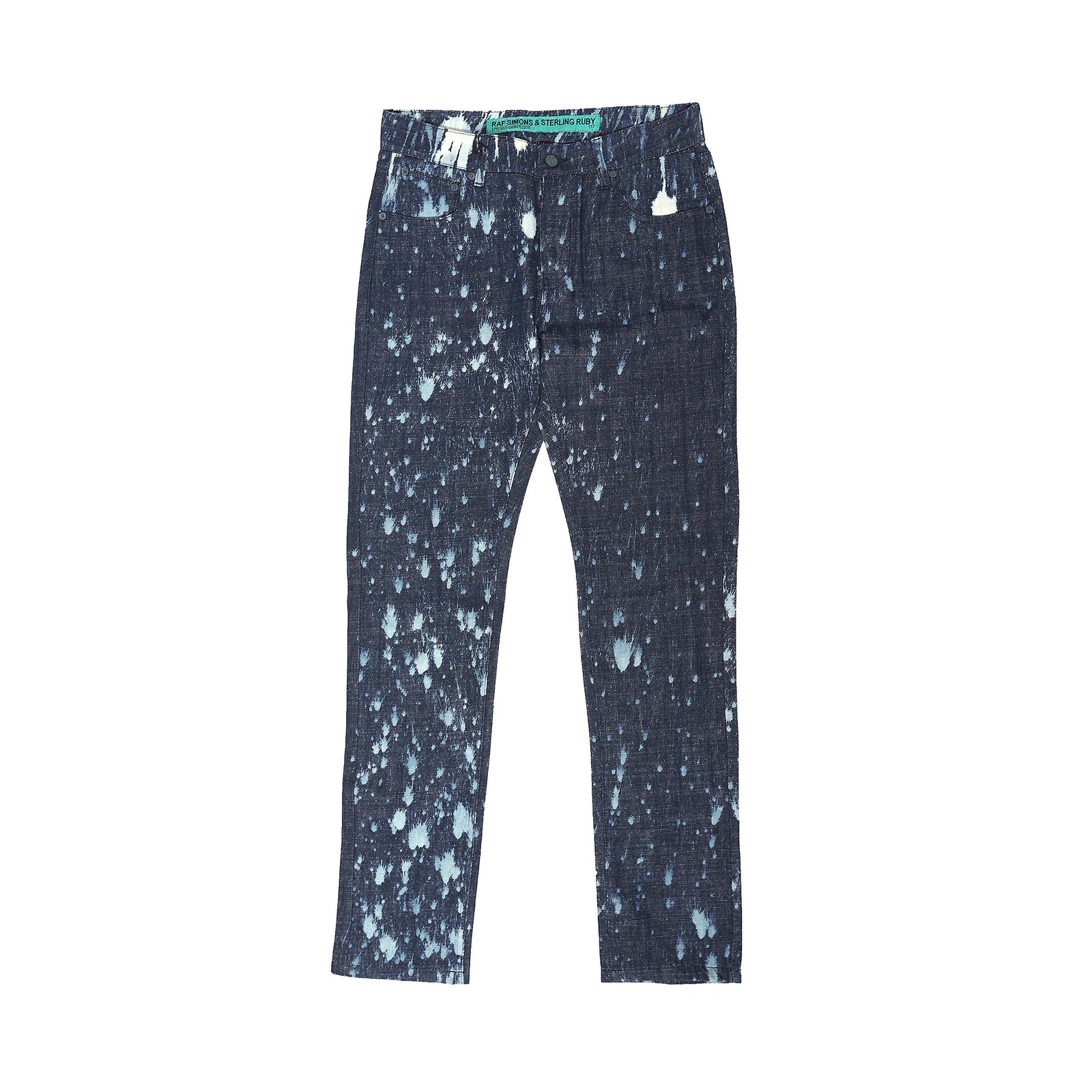 Raf Simons SS10 Sterling Ruby Bleached Splatter Denim