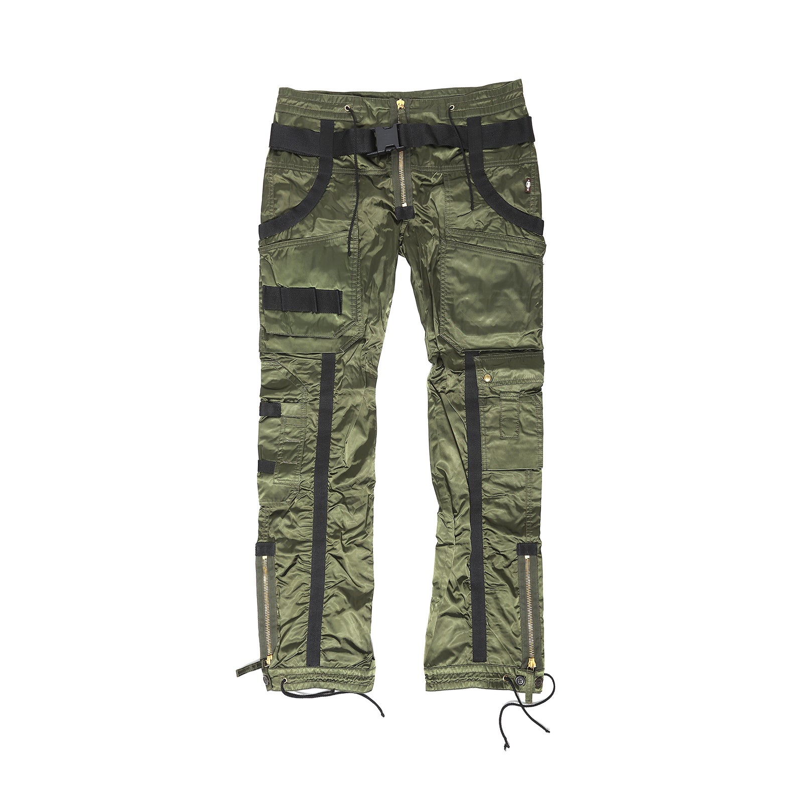 Jean Paul Gaultier AW03 Green Nylon Parachute Bondage Pants