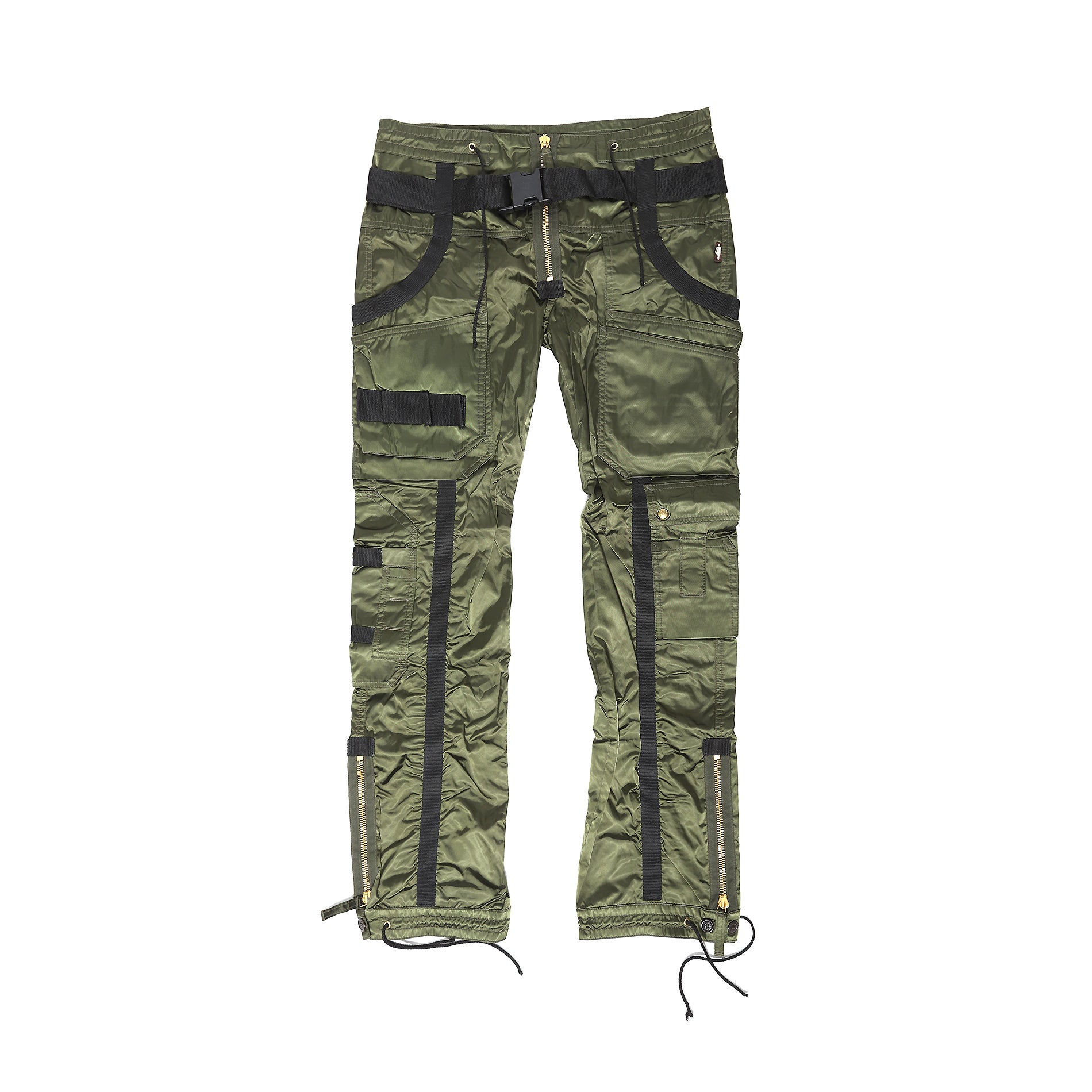 Jean Paul Gaultier AW03 Green Nylon Parachute Bondage Pants