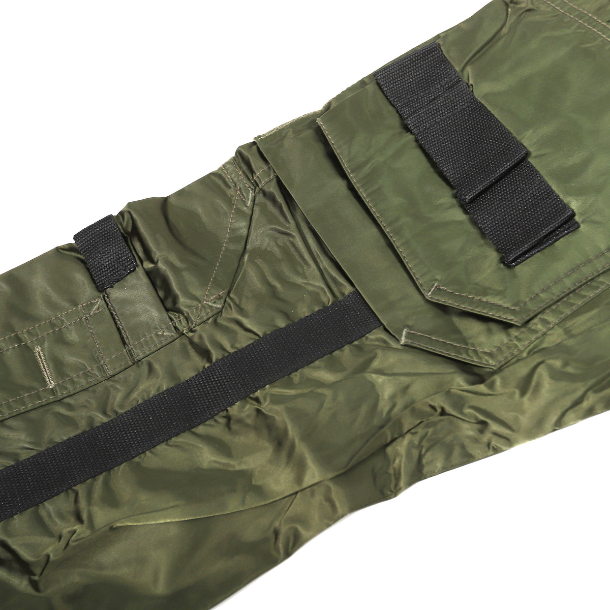 Jean Paul Gaultier AW03 Green Nylon Parachute Bondage Pants