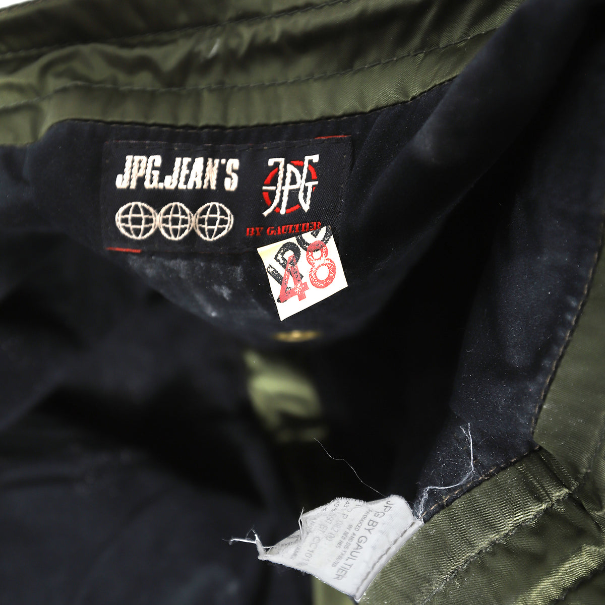 Jean Paul Gaultier AW03 Green Nylon Parachute Bondage Pants