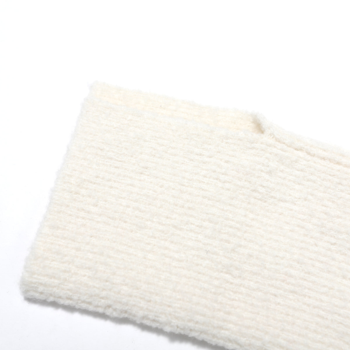Celine by Phoebe Philo Fluffy White Knit Sweater