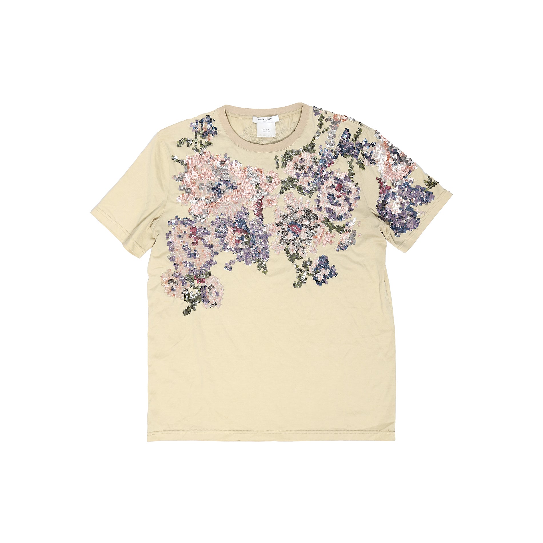 Givenchy SS14 Floral Sequin T-Shirt