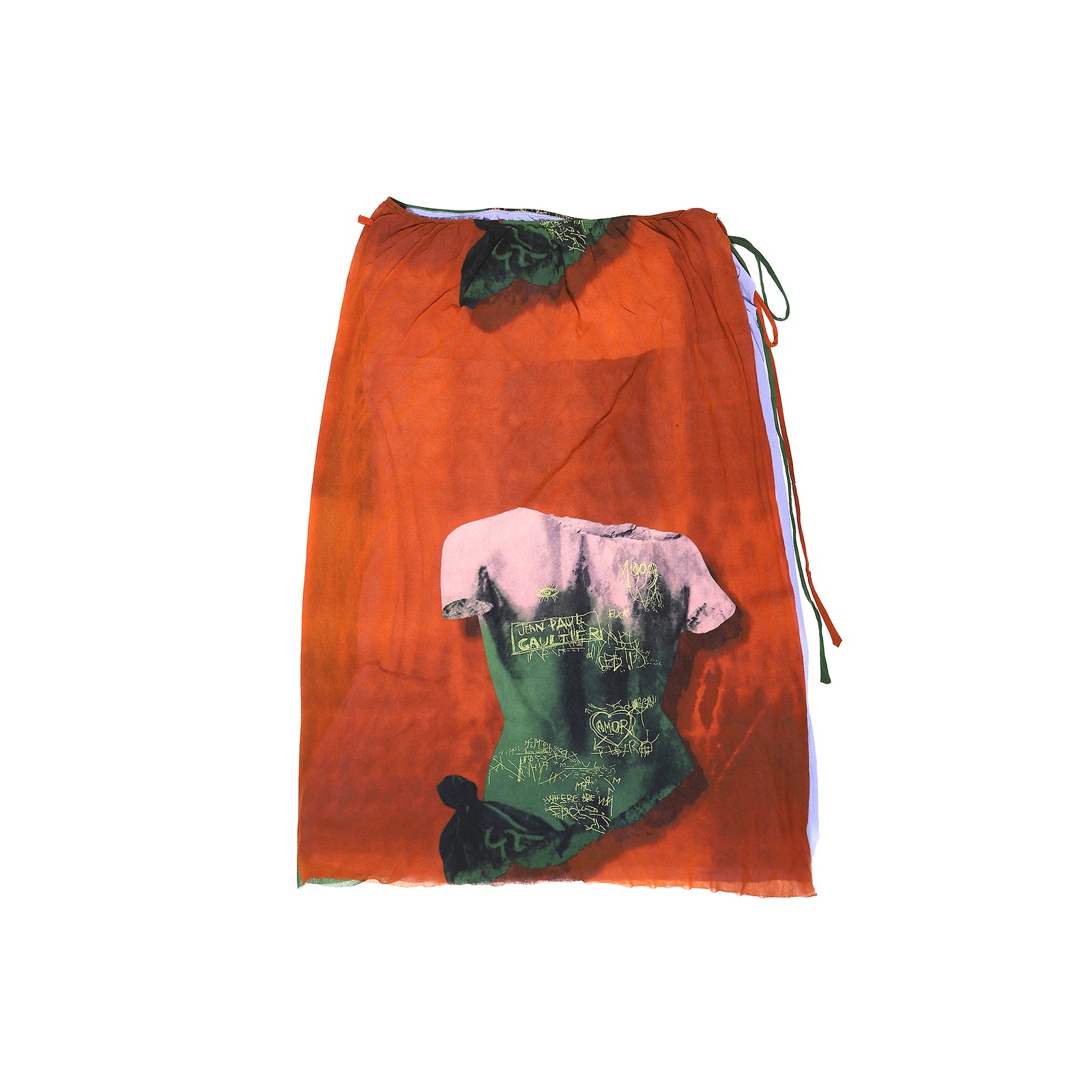 Jean Paul Gaultier SS99 Venus De Milo Mesh Pareo Skirt
