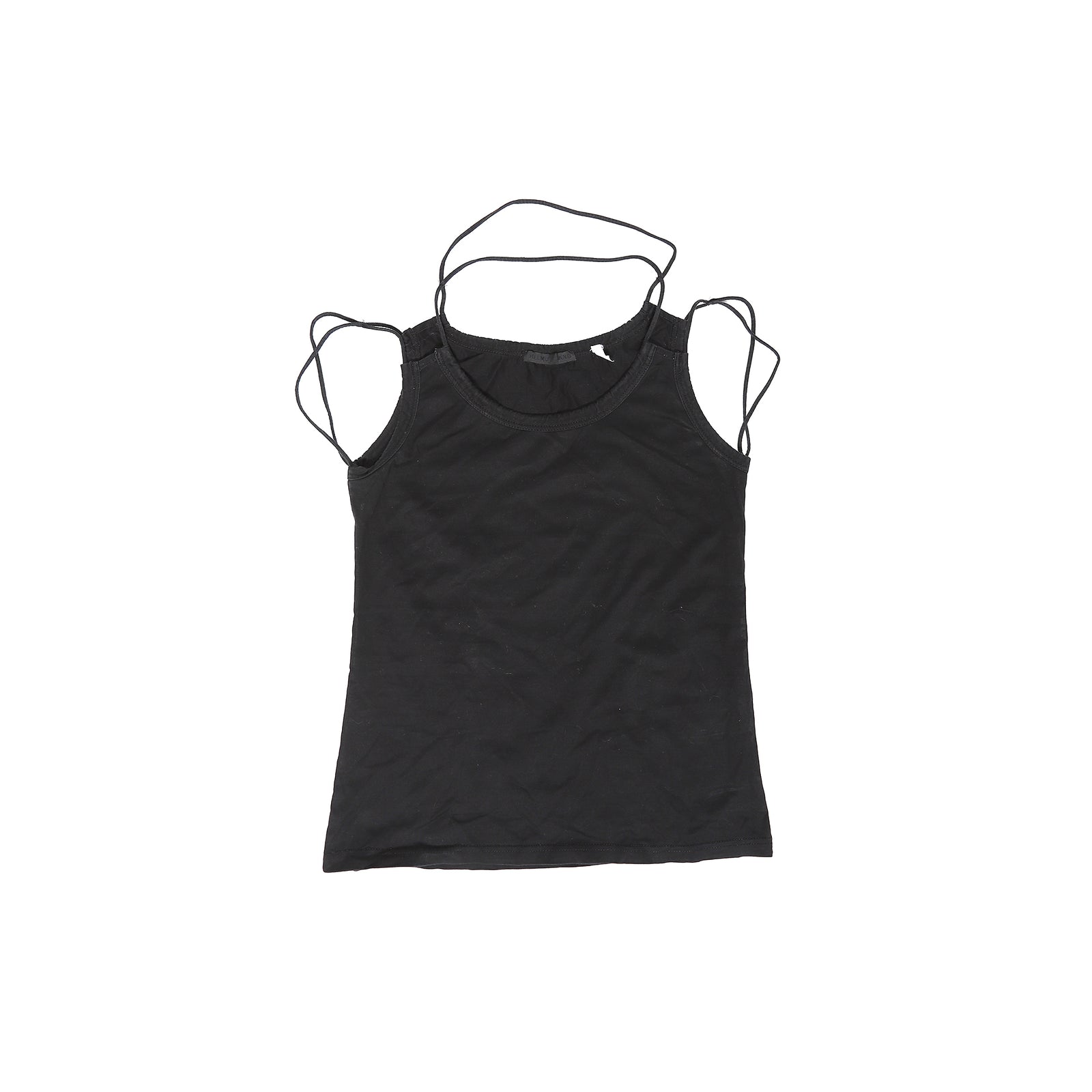 Helmut Lang 2000s Black Multi Lace Top