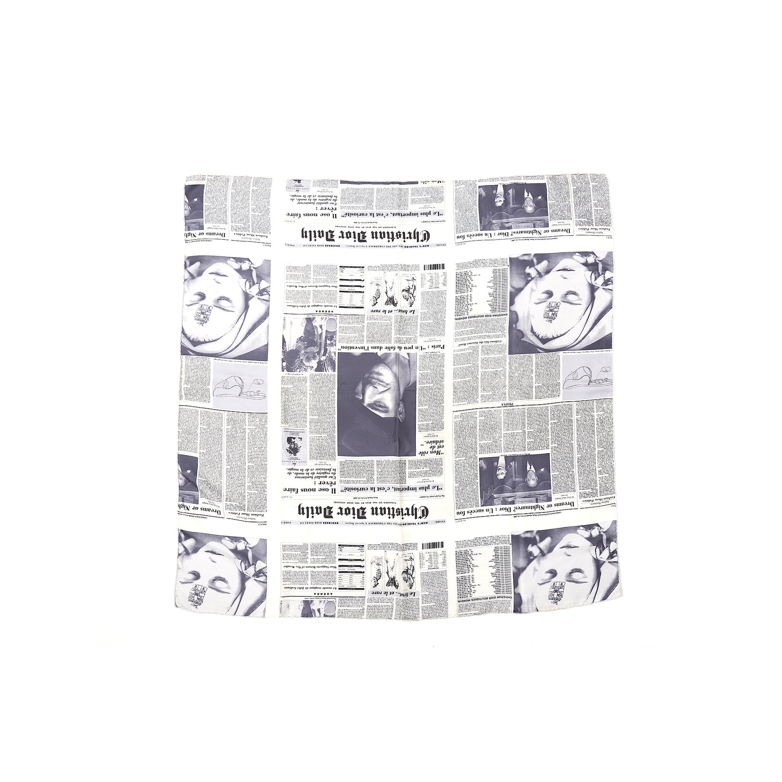 Christian Dior by John Galliano AW00 Newspaper Scarf