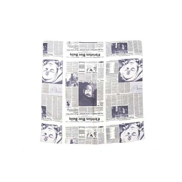Christian Dior by John Galliano AW00 Newspaper Scarf - Ākaibu Store