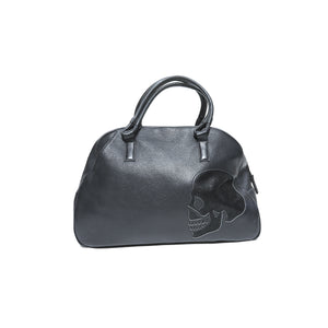 Yohji Yamamoto Pour Homme FW14 Black Leather Skull Cut Out Duffle Bag