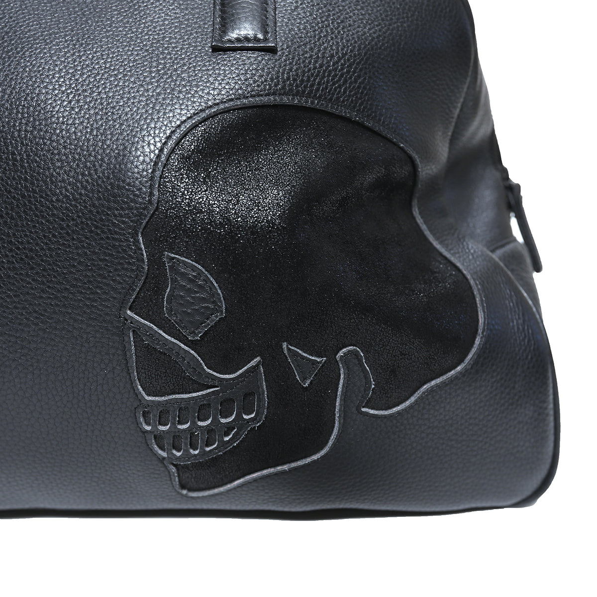 Yohji Yamamoto Pour Homme FW14 Black Leather Skull Cut Out Duffle Bag
