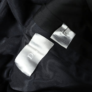 Dior Homme AW03 Luster Black Napoleon Coat