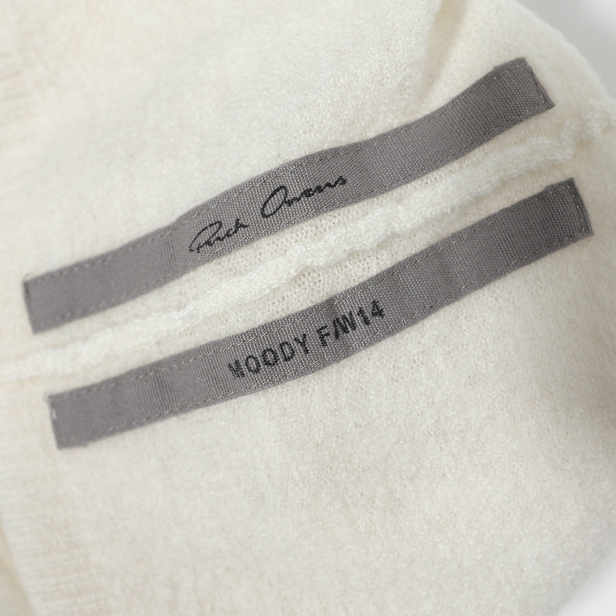 Rick Owens FW14 Moody Cream Cashmere Beanie