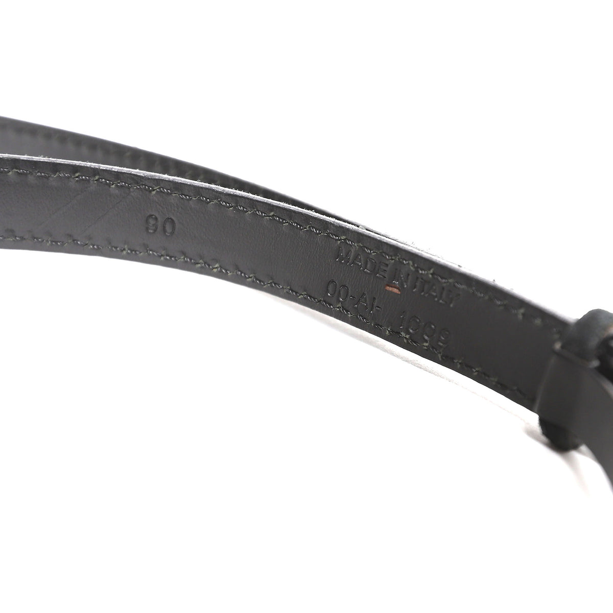 Dior Homme Black Blistered Suede Western Belt