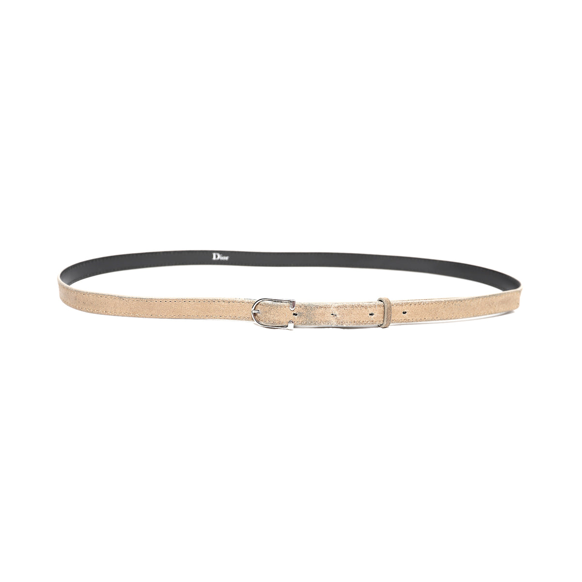Dior Homme Beige Suede Western Belt