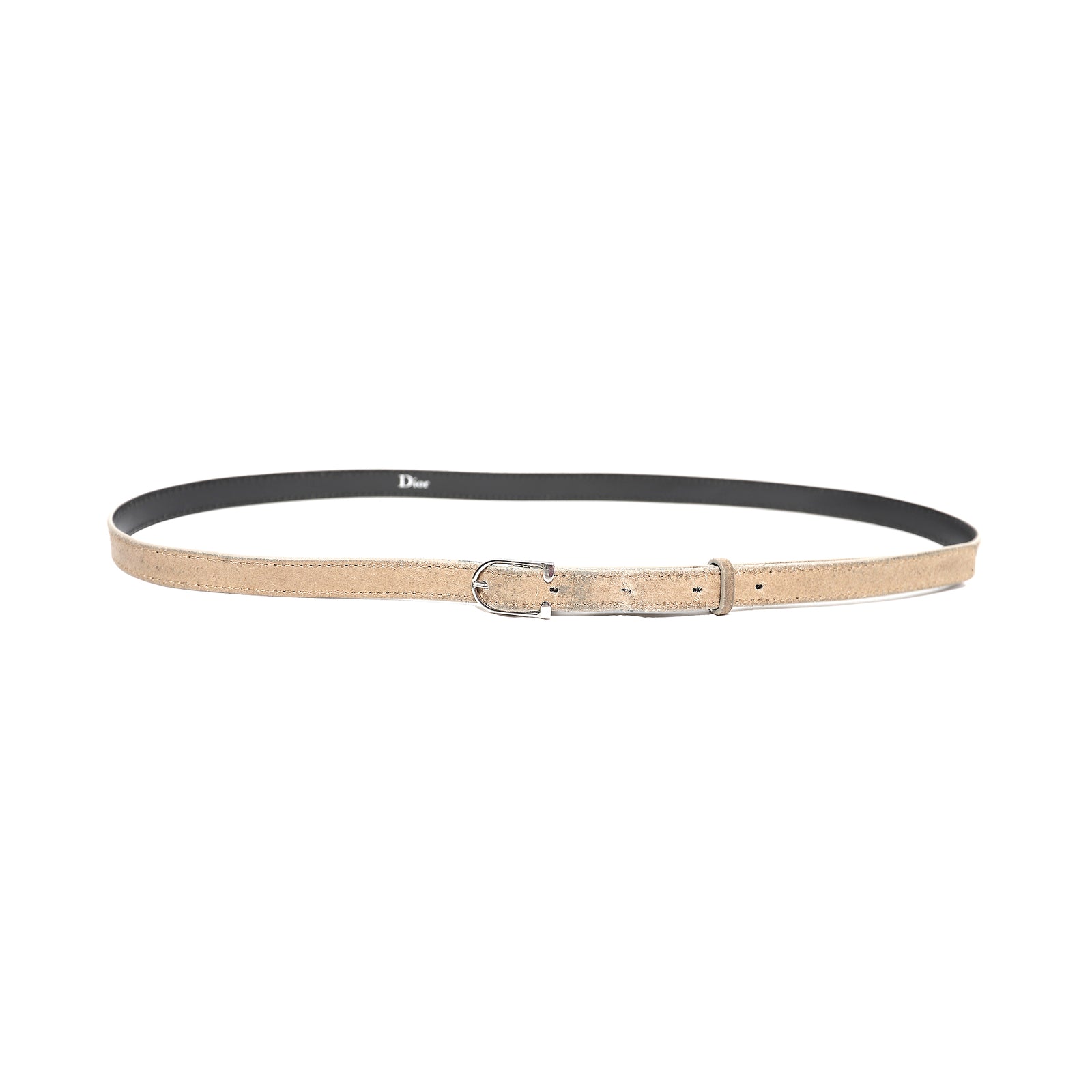 Dior Homme Beige Suede Western Belt