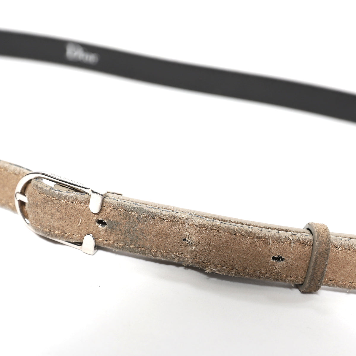 Dior Homme Beige Suede Western Belt