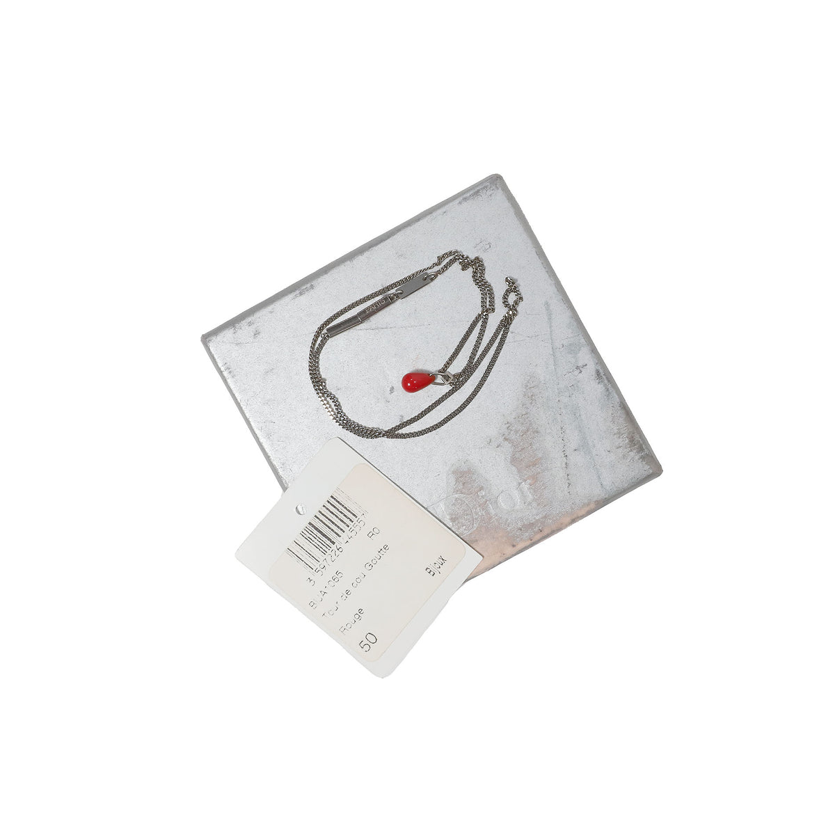 Dior Homme SS02 "Boys Don't Cry/Red" Blood Drip Necklace