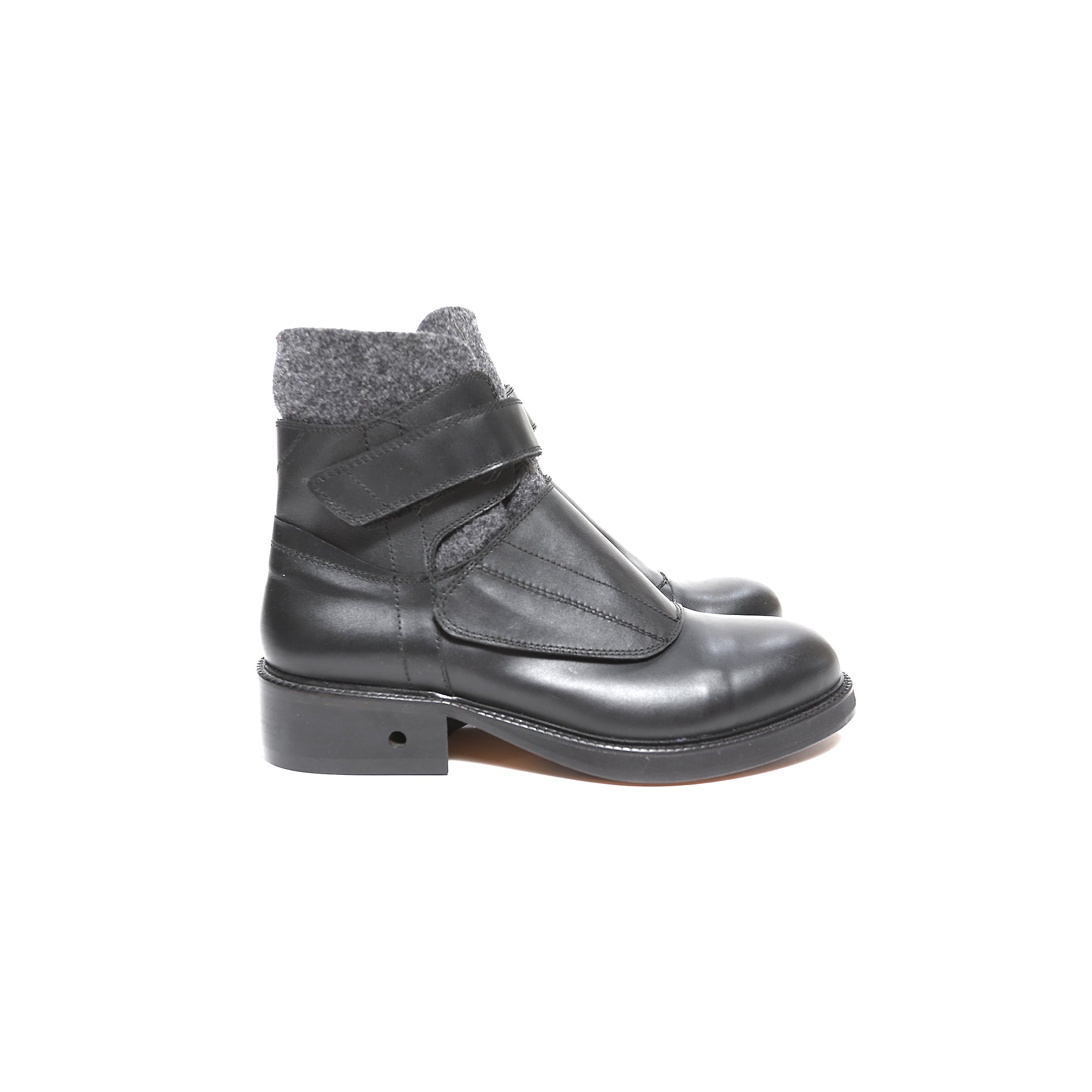 Dirk Bikkembergs 90s Fleece Shaft Boots - Ākaibu Store