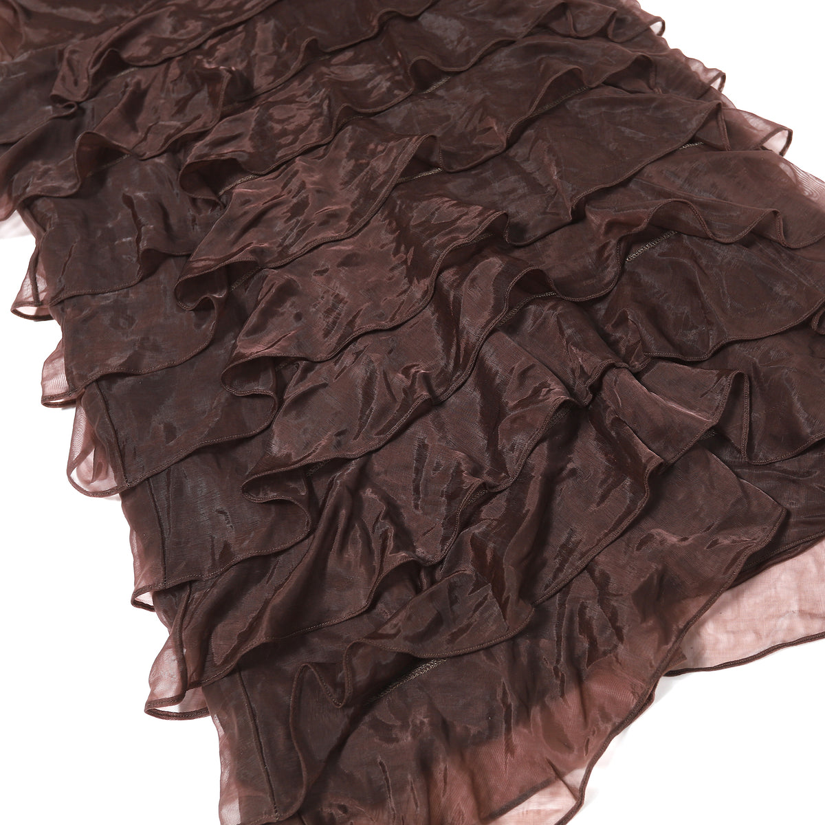 Helmut Brown 90s Sheer Layered Dress