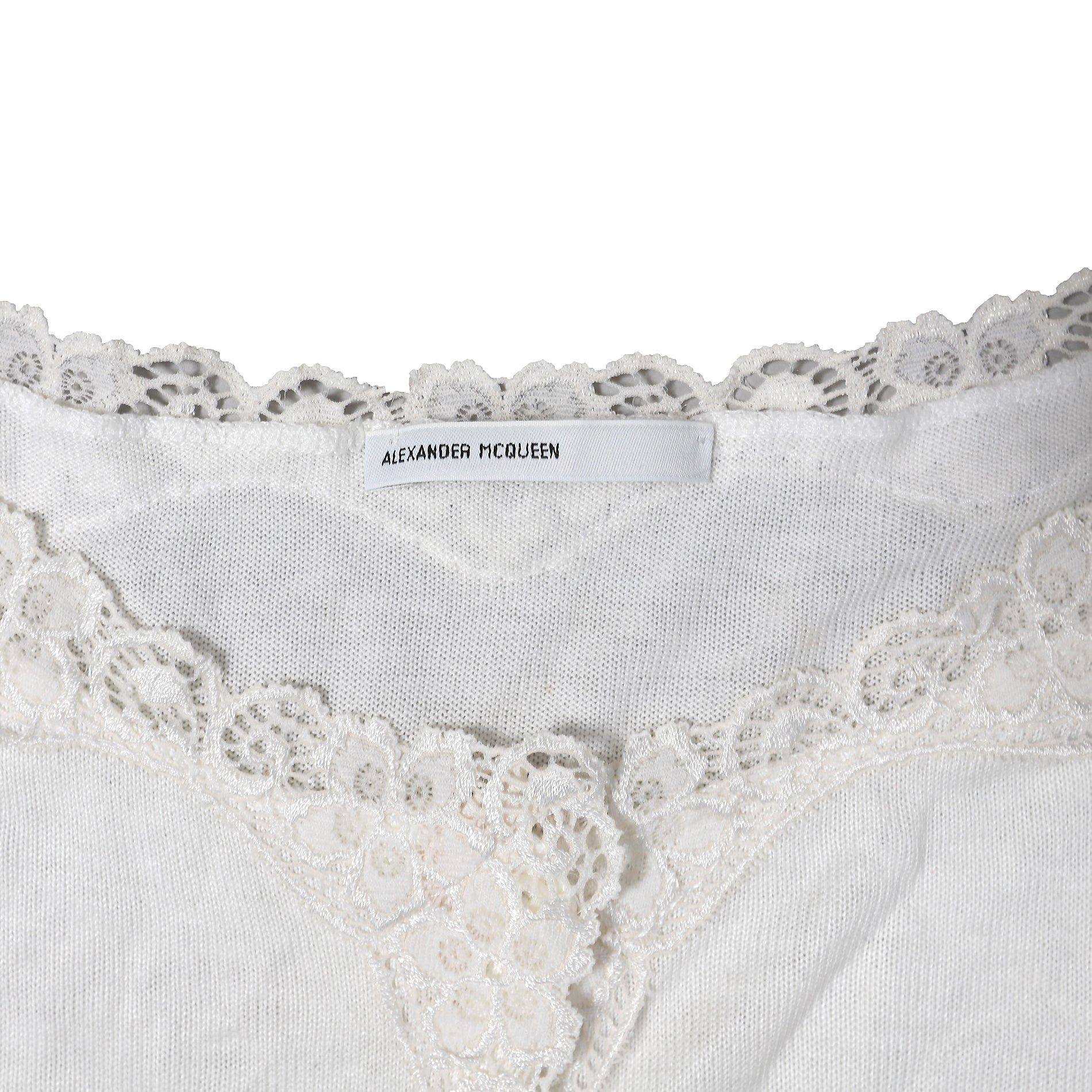 Alexander McQueen Archive Fine Knit Floral Lace Cardigan