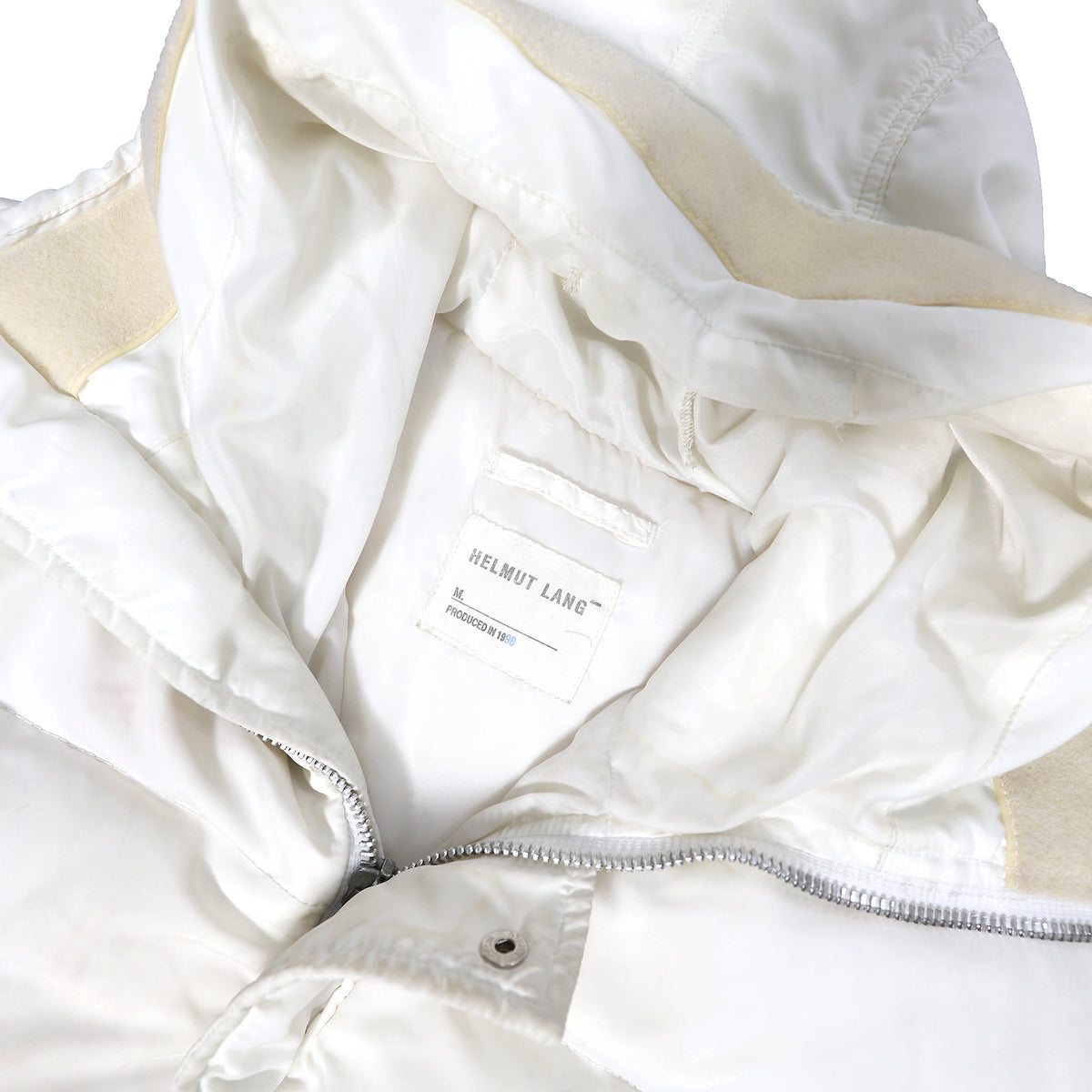 Helmut Lang FW98 Cream Down Parka