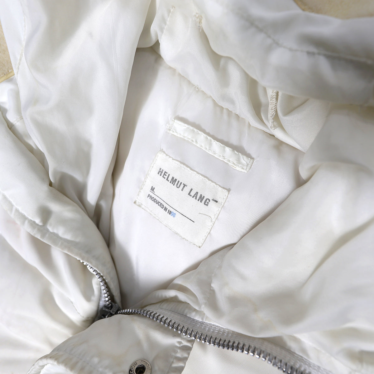 Helmut Lang FW98 Cream Down Parka