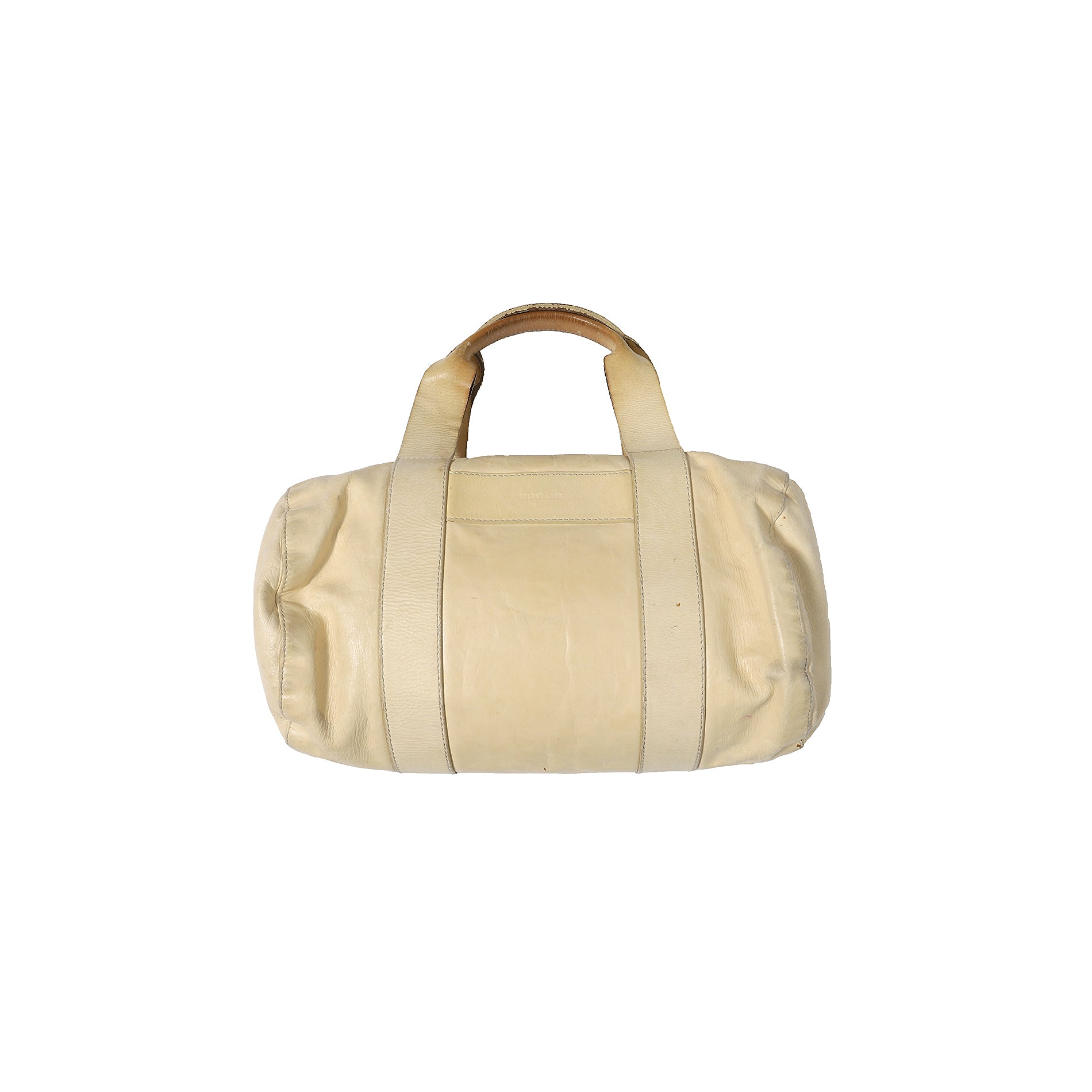 Cream Canvas - Tan Leather, Duffle Bag