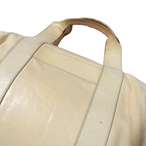 Helmut Lang 2000s Cream Mini Duffle Bag