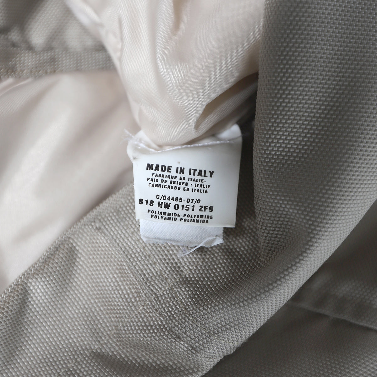Helmut Lang FW00 Beige Kevlar Ballistic Nylon Parka