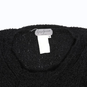 Yohji Yamamoto Towel Knit Sweater Black