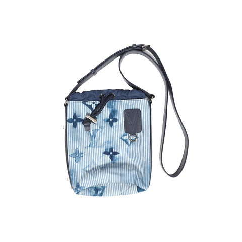 Louis Vuitton SS21 Blue Watercolor Shoulder Bag