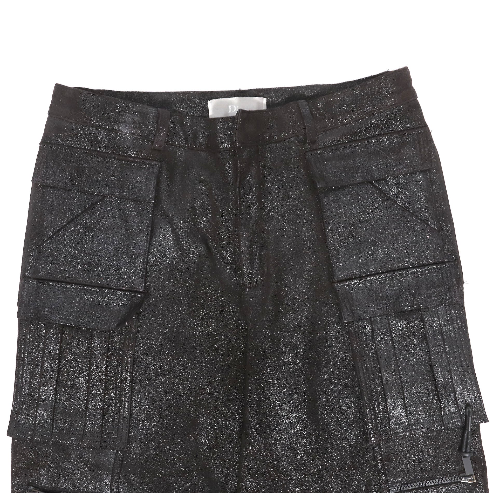 Dior Homme AW03 Luster Leather Cargo Pants