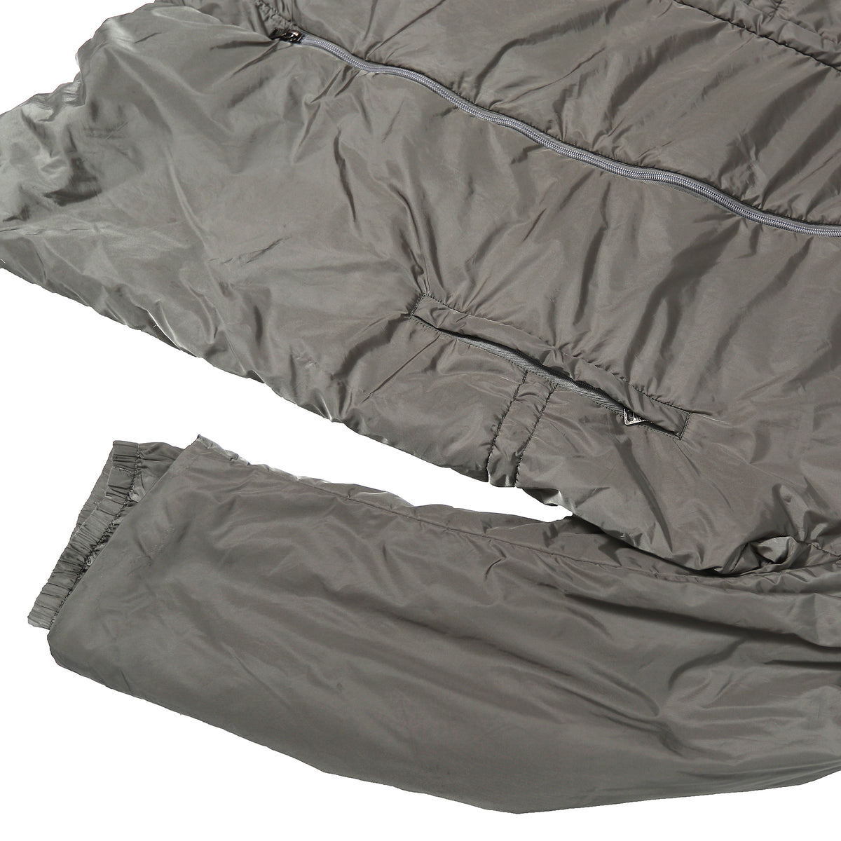 Prada Padded Asymmetrical Zip Nylon Parka