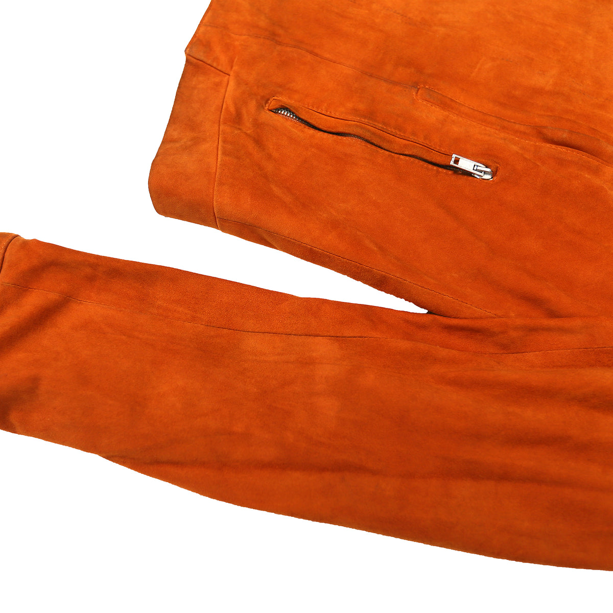 Rick Owens AW05 Orange Grained Lamb Leather Jacket
