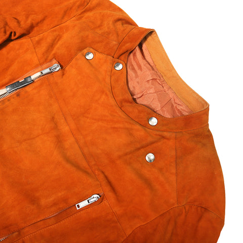 Rick Owens AW05 Orange Grained Lamb Leather Jacket