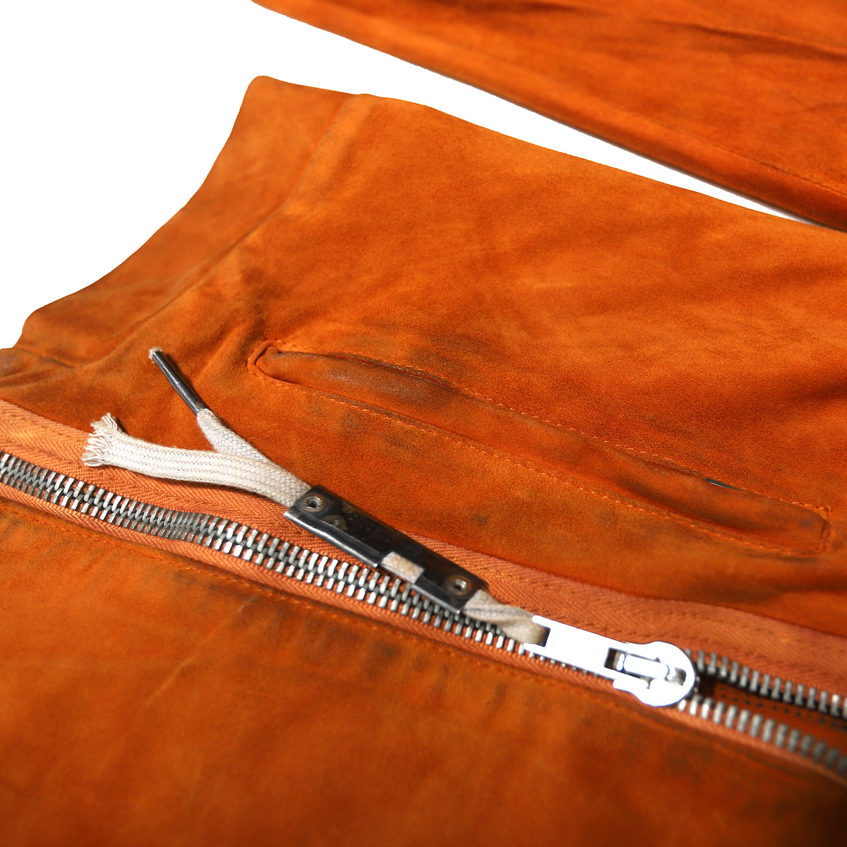 Rick Owens AW05 Orange Grained Lamb Leather Jacket