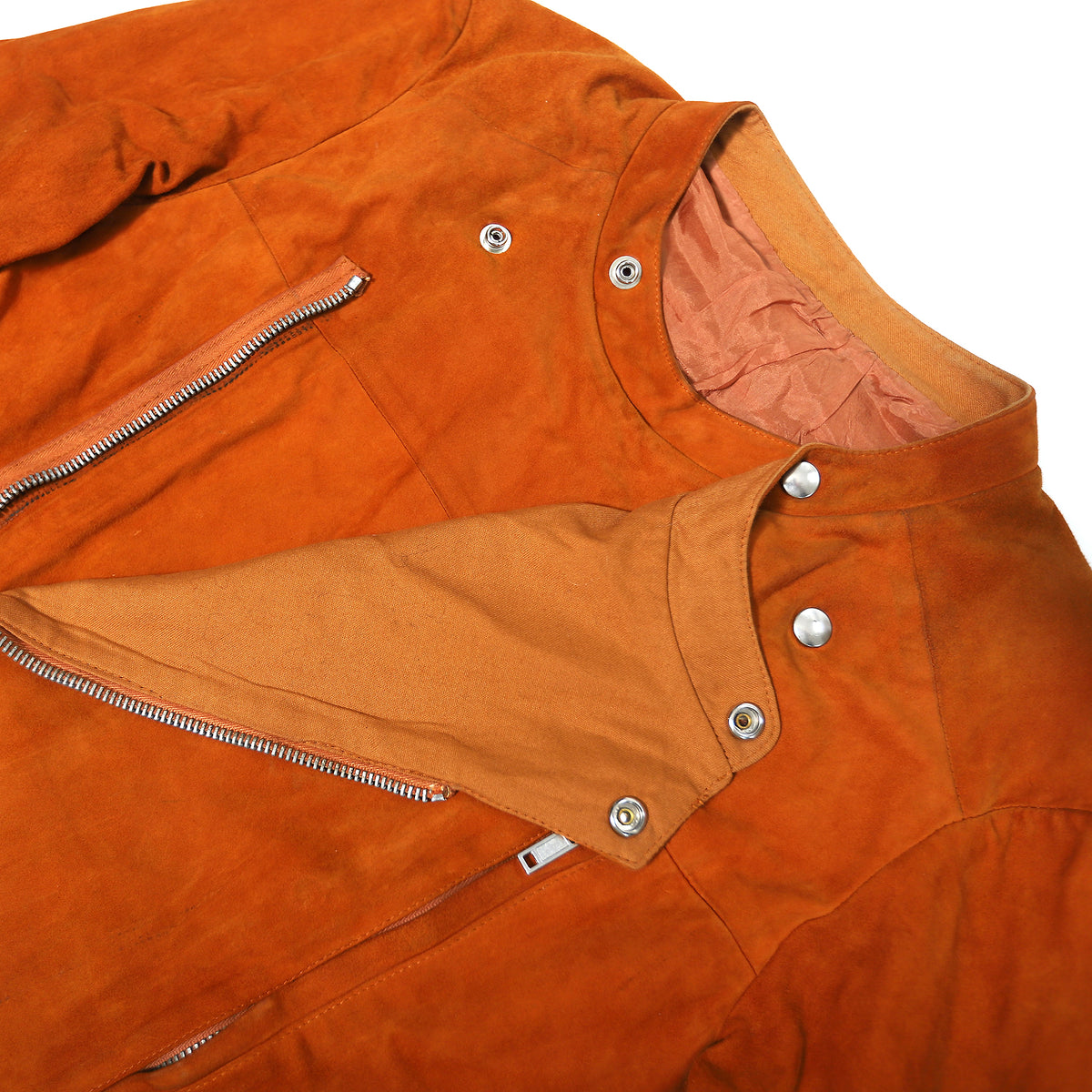 Rick Owens AW05 Orange Grained Lamb Leather Jacket