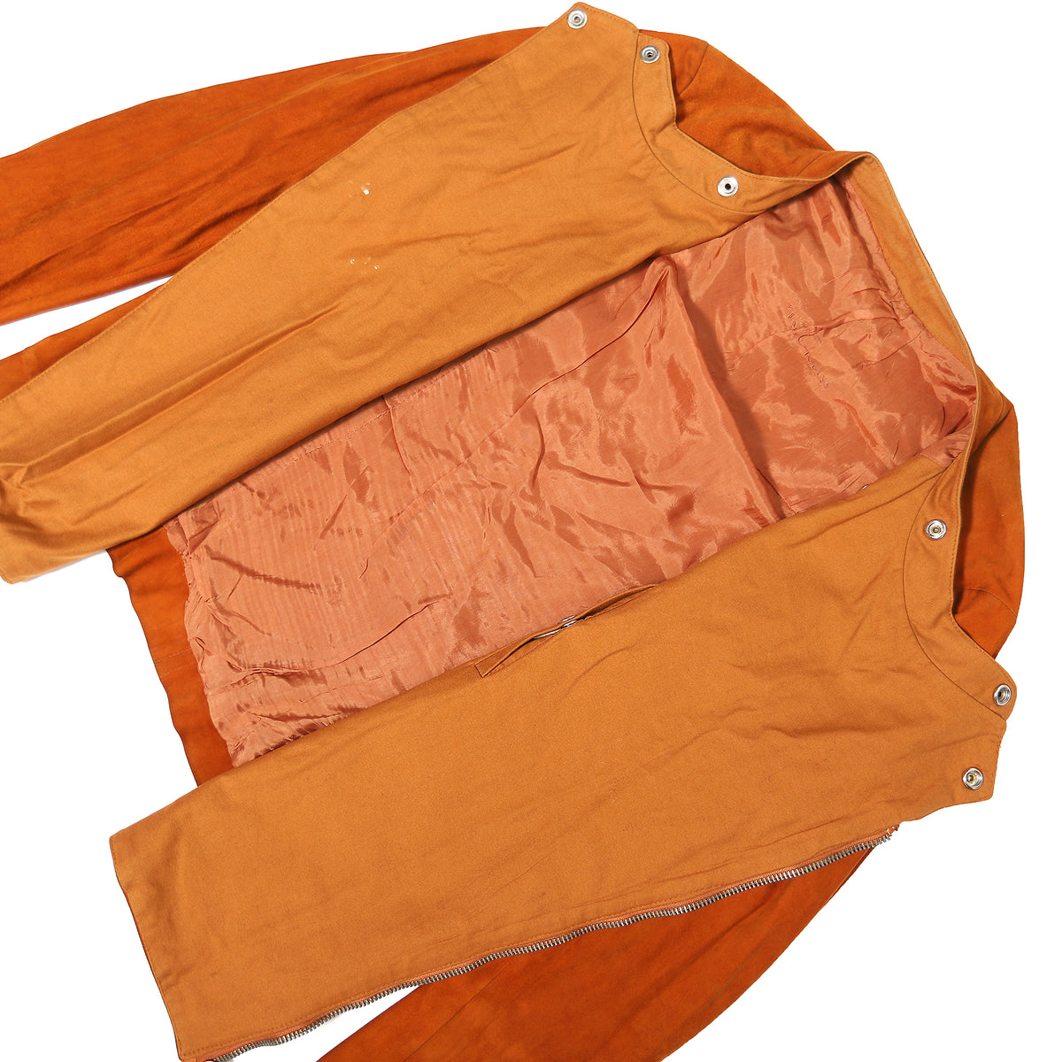 Rick Owens AW05 Orange Grained Lamb Leather Jacket
