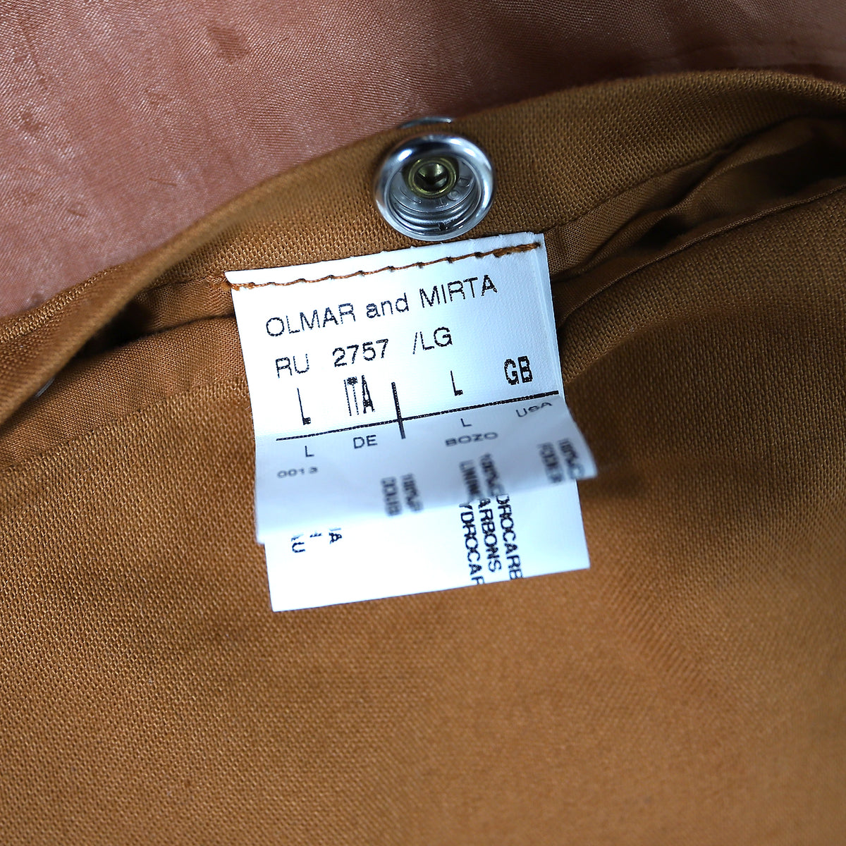 Rick Owens AW05 Orange Grained Lamb Leather Jacket