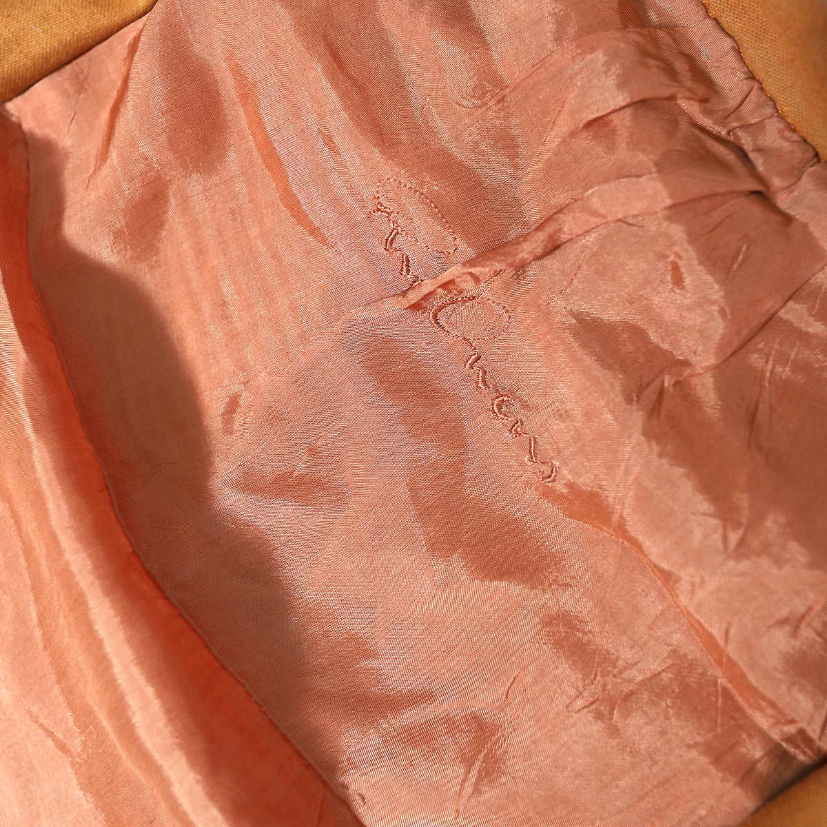 Rick Owens AW05 Orange Grained Lamb Leather Jacket