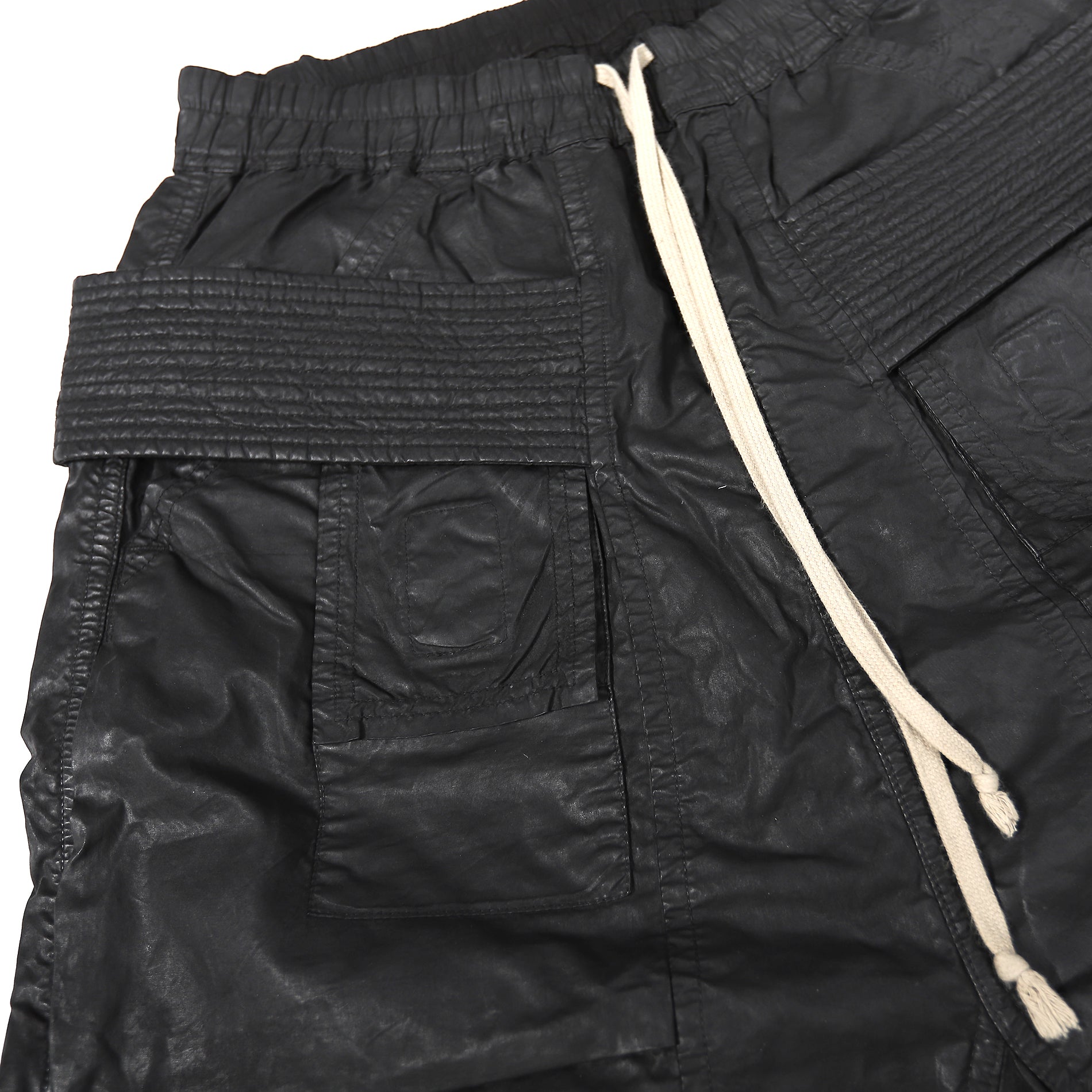 Rick Owens DRKSHDW SS15 Faun Waxed Cargo Pod Shorts – Ākaibu Store