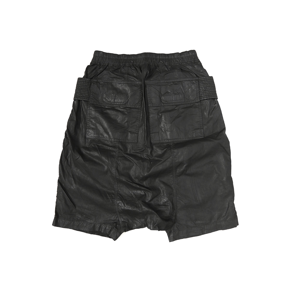 Rick Owens DRKSHDW SS15 Faun Waxed Cargo Pod Shorts