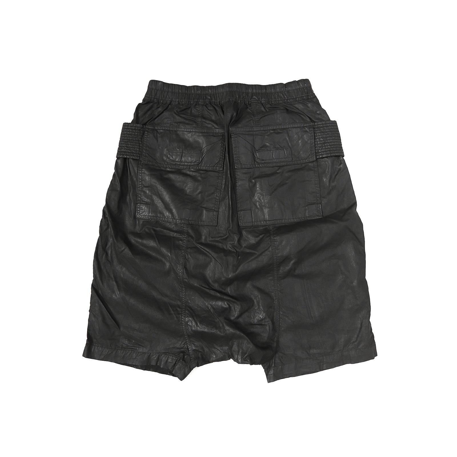 Rick Owens DRKSHDW SS15 Faun Waxed Cargo Pod Shorts