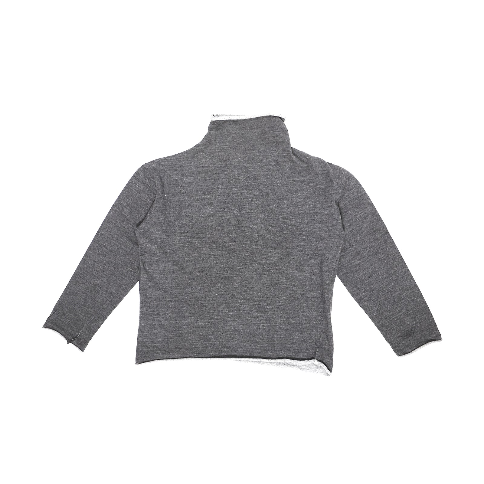 Yohji Yamamoto Rolled Up Seams Turtleneck Sweater