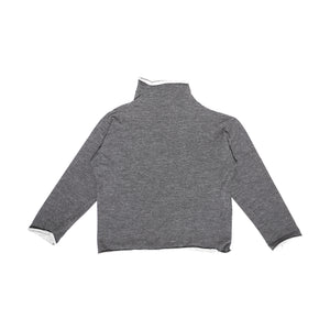 Yohji Yamamoto Rolled Up Seams Turtleneck Sweater