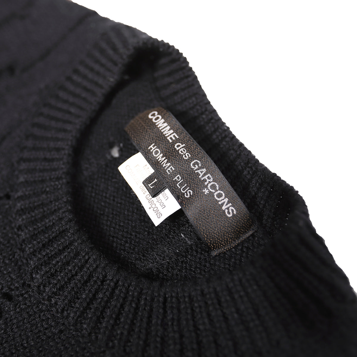 Comme des Garçons Homme Plus AD2018 Distressed Knit Pullover